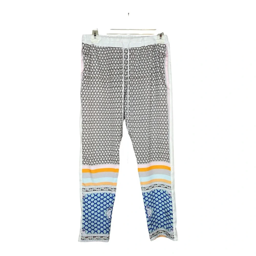Clover Canyon Chain Motif Mixed Print Drawstring Pants SZ XS